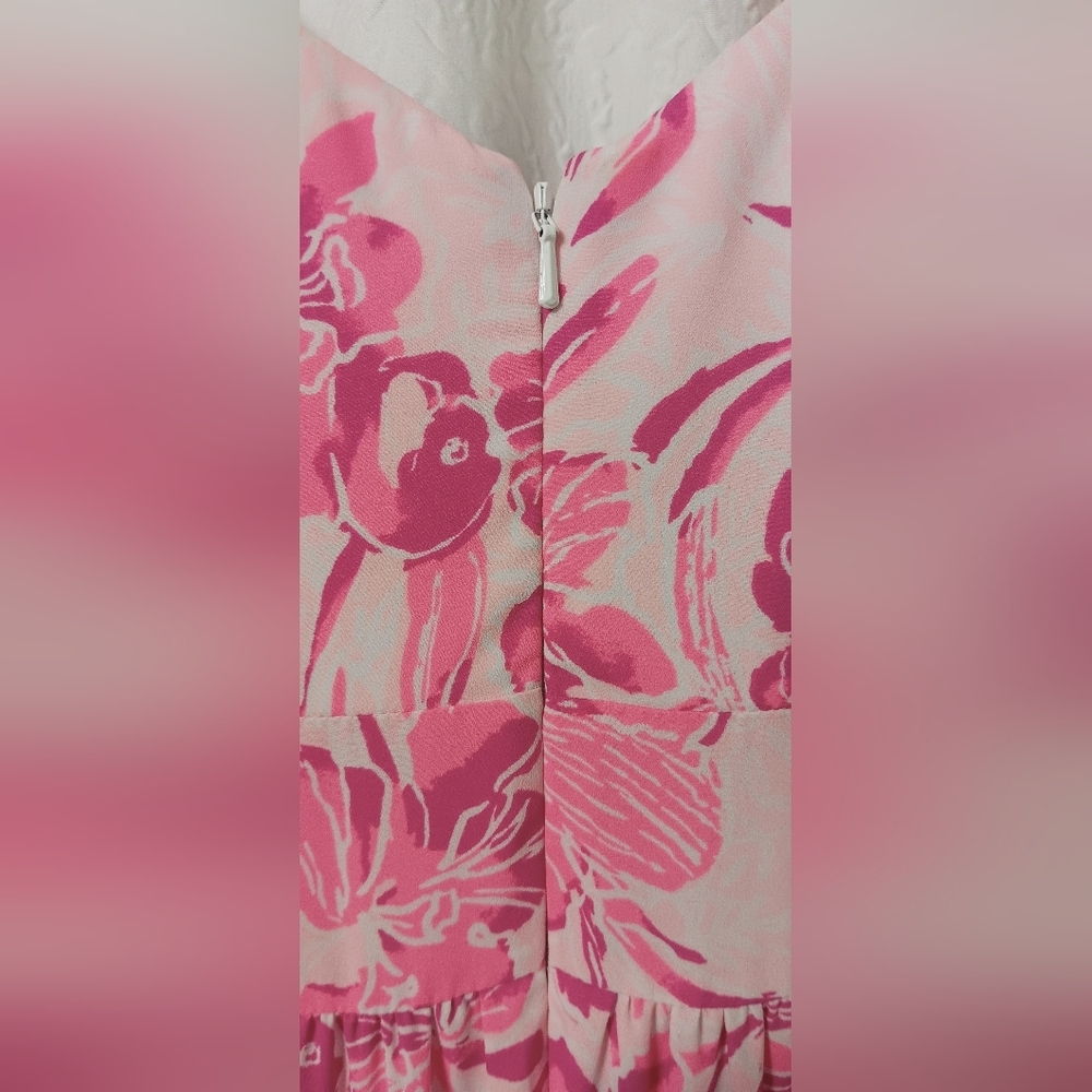 EUC Lilly Pulitzer Melody Maxi Dress PINK Size 4 - Picture 10 of 15